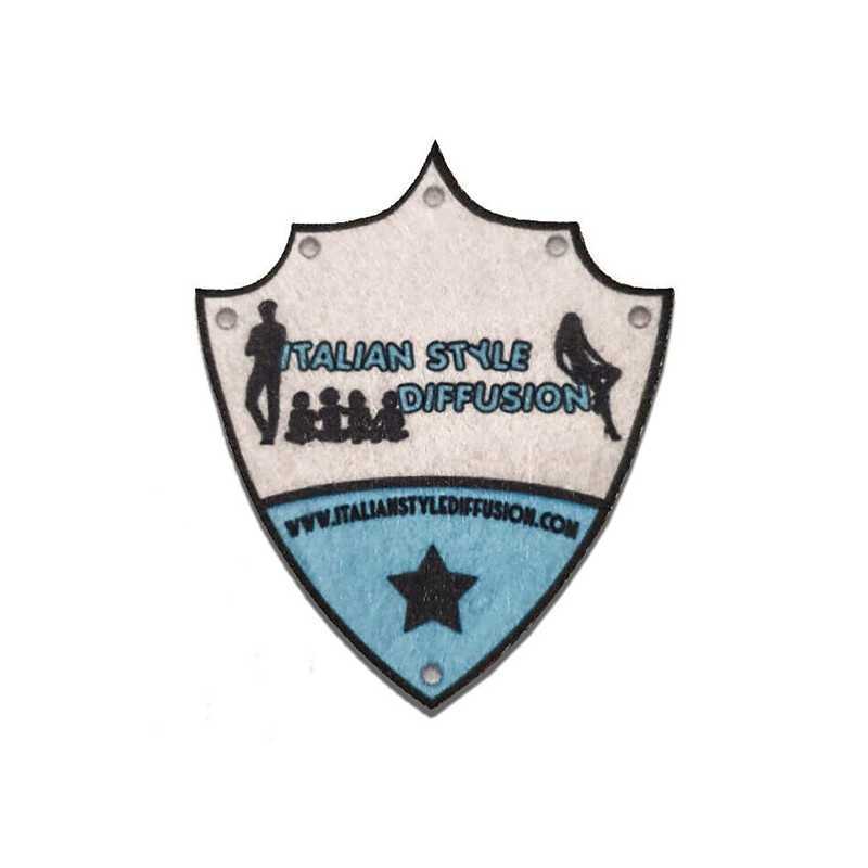 PATCH PERSONALIZZATA TOPPA T-SHIRT SCUDETTO FRECCIA PATCH PERSONALIZZATA TOPPA T-SHIRT SCUDETTO FRECCIA