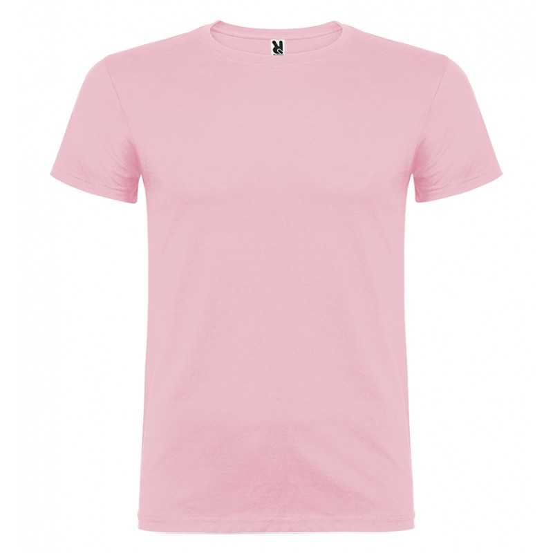 T-SHIRT UOMO COTONE 13 COLORI STAMPA PERSONALIZZATA COLORE ROSA T-SHIRT UOMO COTONE 13 COLORI STAMPA PERSONALIZZATA COLORE ROSA