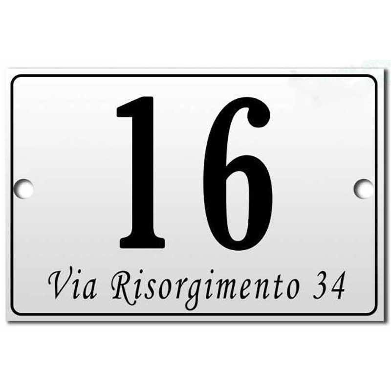 TARGA NUMERO CIVICO PERSONALIZZATO CASA TARGA NUMERO CIVICO PERSONALIZZATO CASA