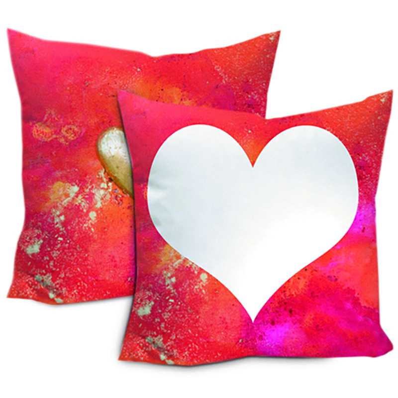 CUSCINO PERSONALIZZATO QUADRATO CUORE ARTISTICO CUSCINO PERSONALIZZATO QUADRATO CUORE ARTISTICO