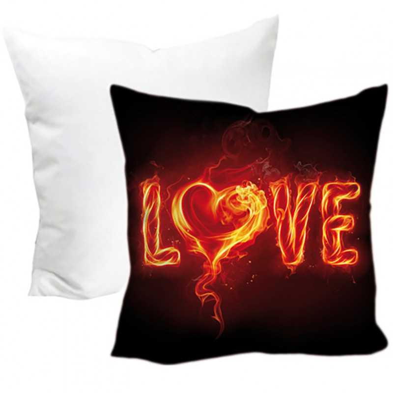 CUSCINO PERSONALIZZATO SAN VALENTINO QUADRATO FIRE LOVE CUSCINO PERSONALIZZATO SAN VALENTINO QUADRATO FIRE LOVE
