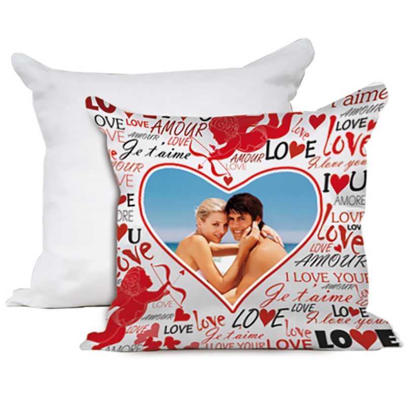 CUSCINO PERSONALIZZATO SAN VALENTINO QUADRATO CUPIDO CUSCINO PERSONALIZZATO SAN VALENTINO QUADRATO CUPIDO