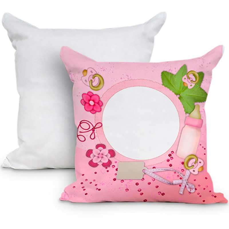 Cuscino personalizzato Miss Biberon rosa per bimba Cuscino personalizzato Miss Biberon rosa per bimba