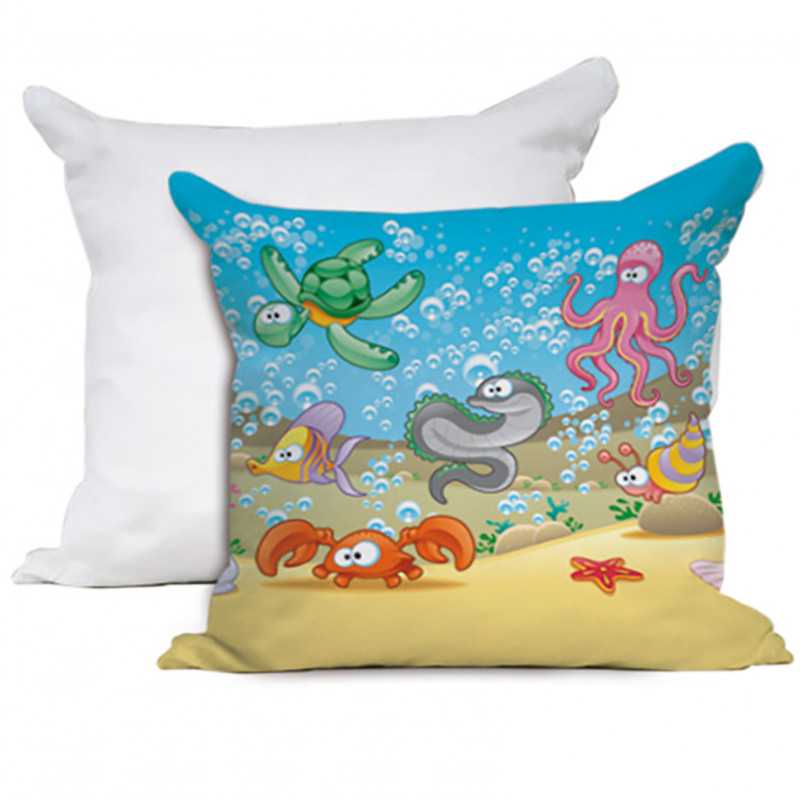 Cuscino personalizzato In fondo al mar per bambini Cuscino personalizzato In fondo al mar per bambini