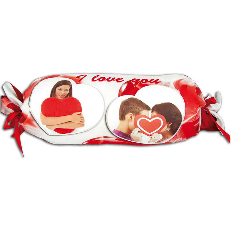 CUSCINO A CARAMELLA PERSONALIZZATO LOVE CUORE 50X 20 CM CUSCINO A CARAMELLA PERSONALIZZATO LOVE CUORE 50X 20 CM