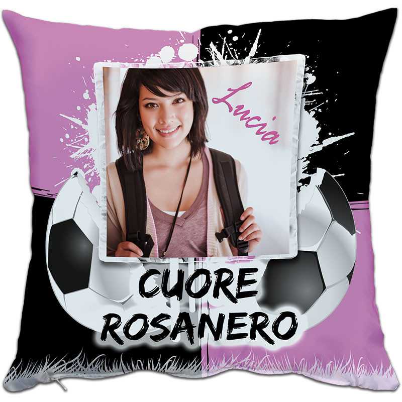 CUSCINO PERSONALIZZATO FOTO CALCIO ROSA NERO SPORT PALERMO CUSCINO PERSONALIZZATO FOTO CALCIO ROSA NERO SPORT PALERMO