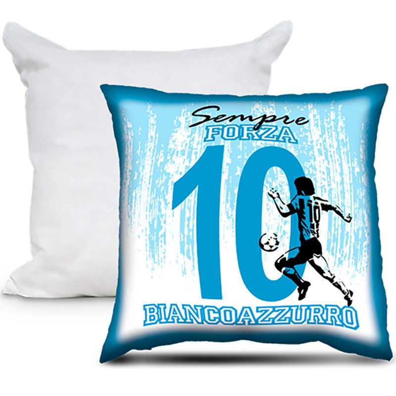 CUSCINO PERSONALIZZATO FOTO CALCIO BIANCO AZZURRO ITALIA CUSCINO PERSONALIZZATO FOTO CALCIO BIANCO AZZURRO ITALIA
