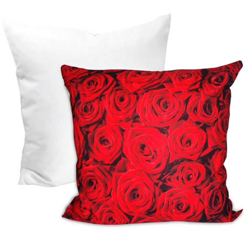 CUSCINO PERSONALIZZATO QUADRATO ROSE ROSSE CUSCINO PERSONALIZZATO QUADRATO ROSE ROSSE