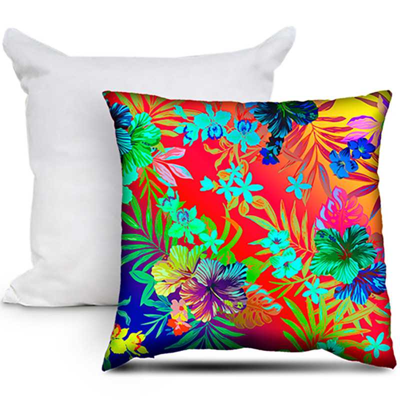 CUSCINO PERSONALIZZATO QUADRATO FIORI MULTICOLOR RED CUSCINO PERSONALIZZATO QUADRATO FIORI MULTICOLOR RED