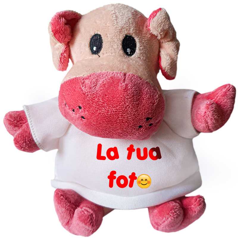 PELUCHE PIG MAIALINO CON T-SHIRT PERSONALIZZATA PELUCHE PIG MAIALINO CON T-SHIRT PERSONALIZZATA