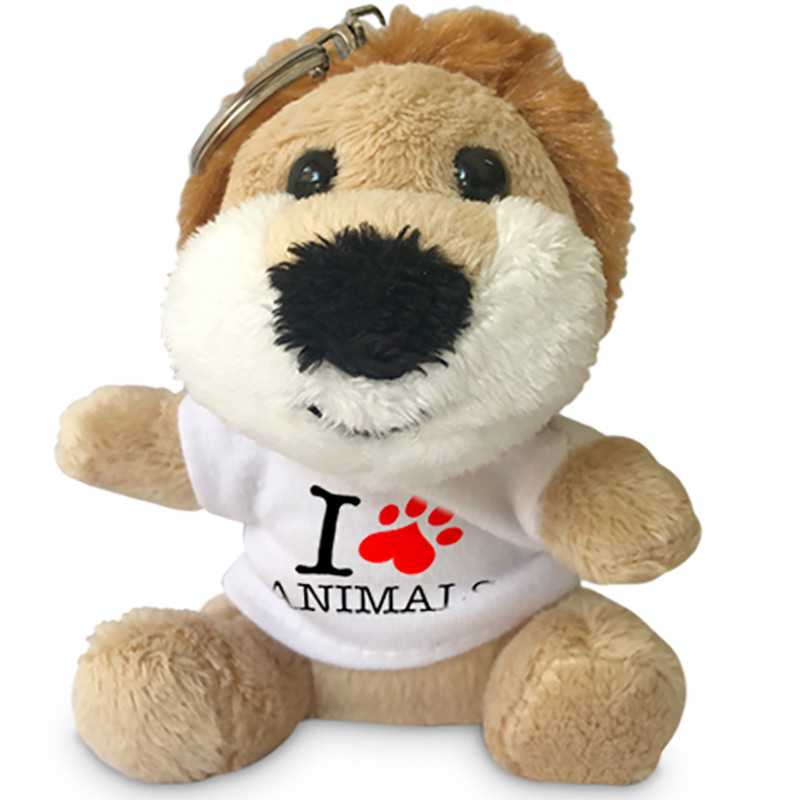 PORTACHIAVI PELUCHE PERSONALIZZATO FOTO LEONE T-SHIRT PORTACHIAVI PELUCHE PERSONALIZZATO FOTO LEONE T-SHIRT