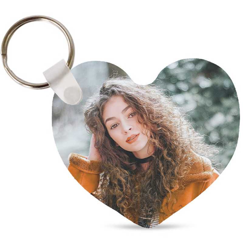 PORTACHIAVI PERSONALIZZATO IN FRP CON FOTO A CUORE PORTACHIAVI PERSONALIZZATO IN FRP CON FOTO A CUORE
