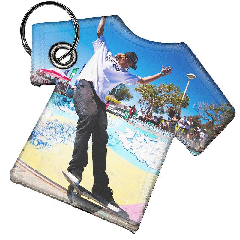 PORTACHIAVI A T-SHIRT PERSONALIZZATO IN STOFFA PORTACHIAVI A T-SHIRT PERSONALIZZATO IN STOFFA