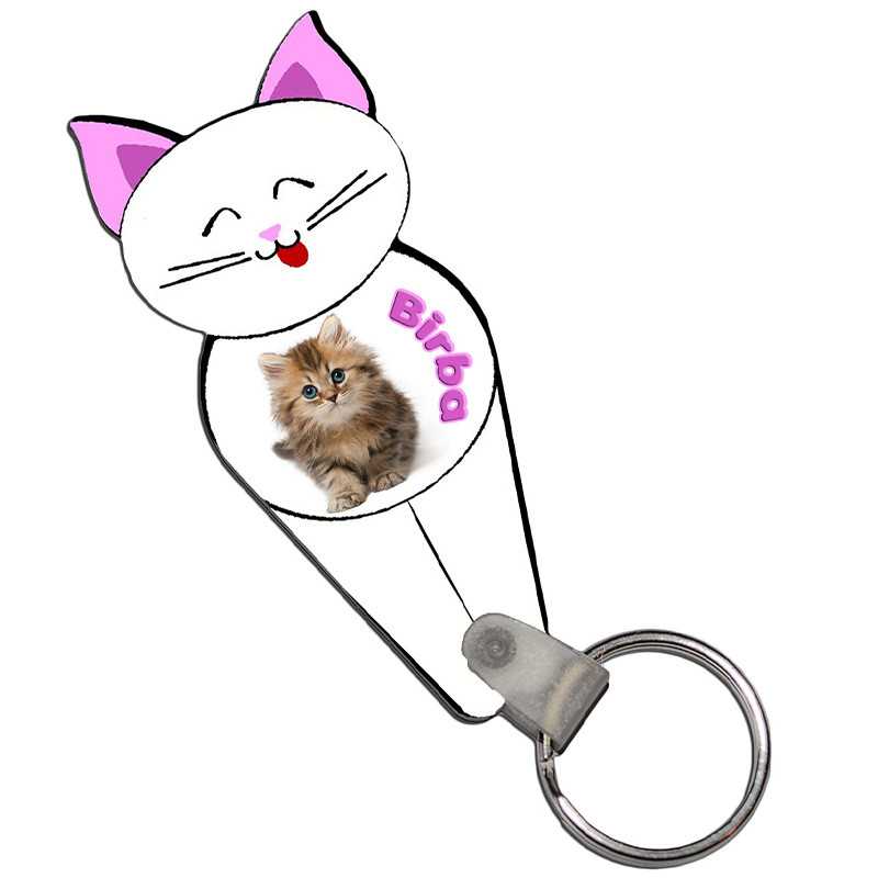 PORTACHIAVI PERSONALIZZATO IN FRP CON FOTO GATTO PORTACHIAVI PERSONALIZZATO IN FRP CON FOTO GATTO
