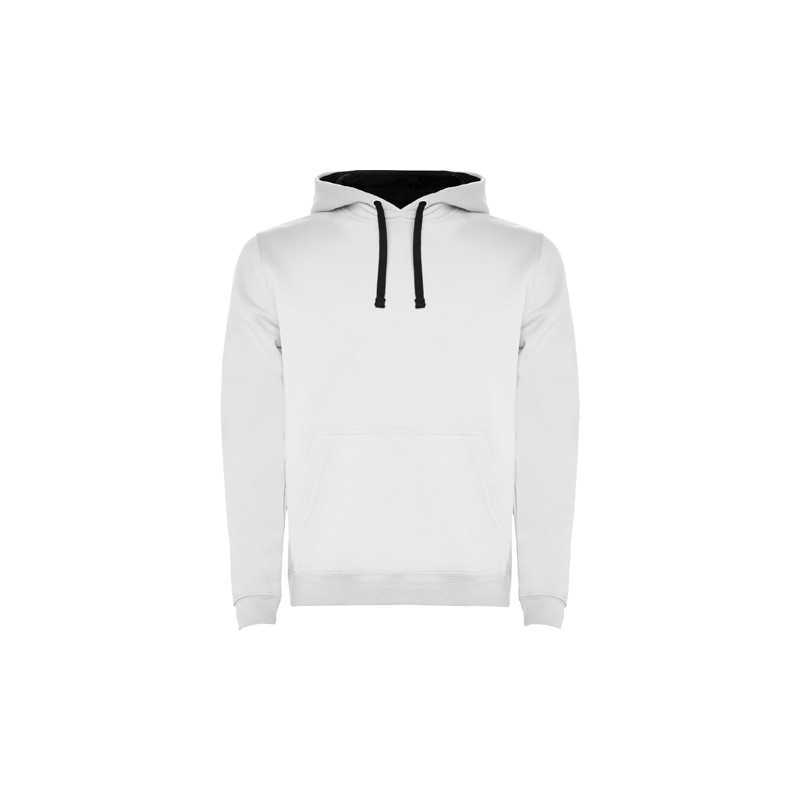 FELPA PERSONALIZZATA CON CAPPUCCIO URBAN COLORE BIANCO FELPA PERSONALIZZATA CON CAPPUCCIO URBAN COLORE BIANCO
