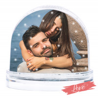 Globo personalizzato palla di neve foto portafoto San Valentino