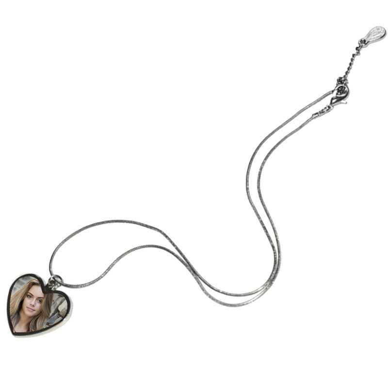 COLLANA PERSONALIZZATA PENDENTE A FORMA DI CUORE SILVER COLLANA PERSONALIZZATA PENDENTE A FORMA DI CUORE SILVER