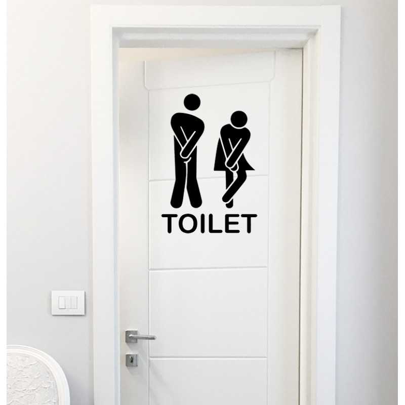 ADESIVO STICKERS TOILETTE BAGNO NEGOZIO VINILE UFFICIO BAR NERO ADESIVO STICKERS TOILETTE BAGNO NEGOZIO VINILE UFFICIO BAR NERO
