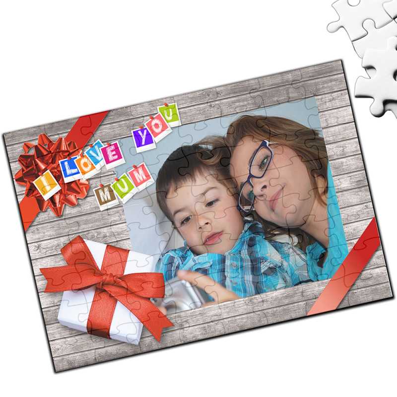 PUZZLE A4 192 TASSELLI PERSONALIZZATO I LOVE YOU MUM PUZZLE A4 192 TASSELLI PERSONALIZZATO I LOVE YOU MUM