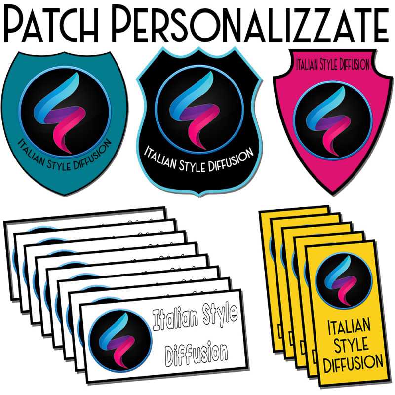 PATCH PERSONALIZZATA T-SHIRT TOPPA VARIE FORME PATCH PERSONALIZZATA T-SHIRT TOPPA VARIE FORME