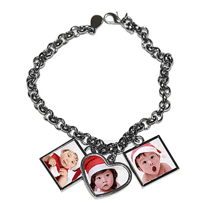 BRACCIALE BRACCIALETTO PERSONALIZZATO DONNA 3 INSERTI BRACCIALE BRACCIALETTO PERSONALIZZATO DONNA 3 INSERTI