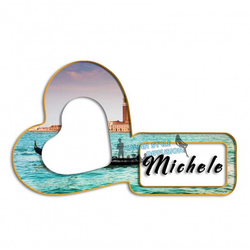 Portatovagliolo personalizzato nome matrimonio forma di cuore Portatovagliolo personalizzato nome matrimonio forma di cuore