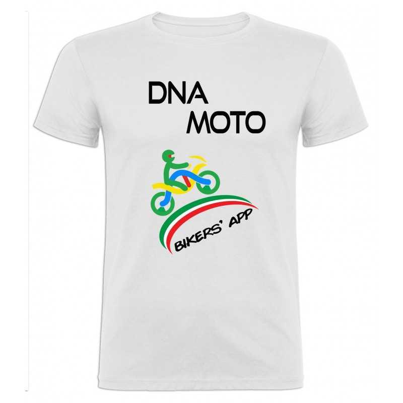 T-Shirt personalizzata uomo BIANCO DNA MOTO basic T-Shirt personalizzata uomo BIANCO DNA MOTO basic