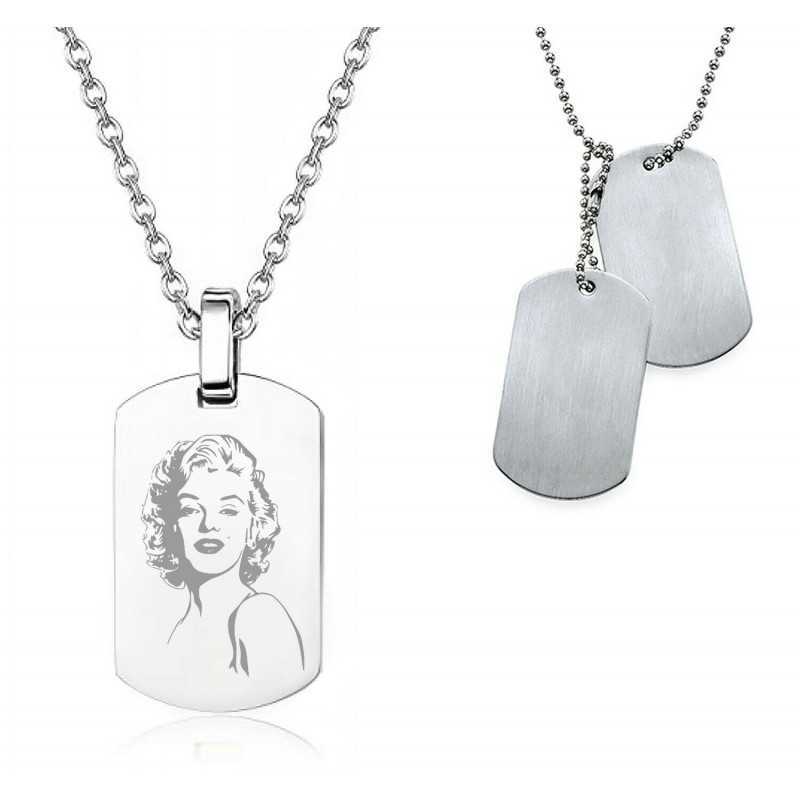 COLLANA INCISA MARINES INCISIONE A DIAMANTE COLLANA INCISA MARINES INCISIONE A DIAMANTE