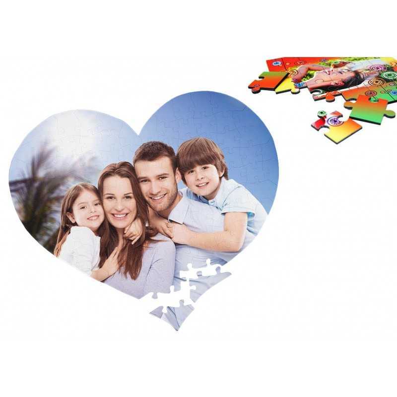 PUZZLE PERSONALIZZATO A4 A CUORE PUZZLE PERSONALIZZATO A4 A CUORE
