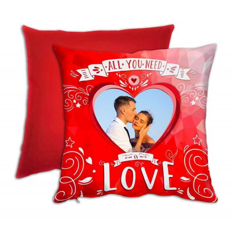 CUSCINO ALL YOU NEED IS LOVE ROSSO SAN VALENTINO CUSCINO ALL YOU NEED IS LOVE ROSSO SAN VALENTINO