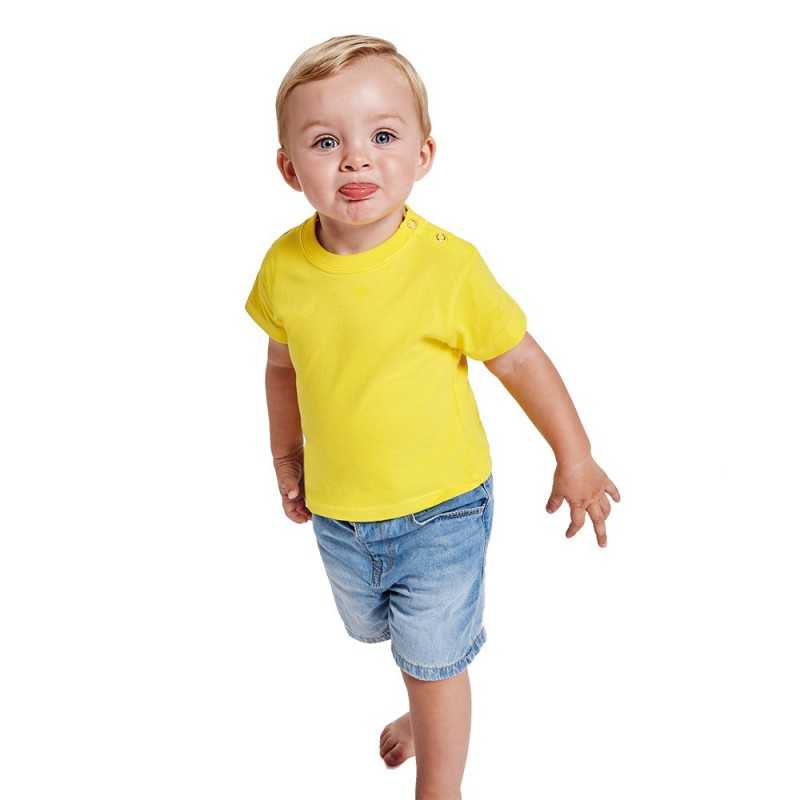 T-SHIRT PERSONALIZZATA BEBÈ BAMBINO NEONATO FINO A 2 ANNI COLORE GIALLO T-SHIRT PERSONALIZZATA BEBÈ BAMBINO NEONATO FINO A 2 ANNI COLORE GIALLO