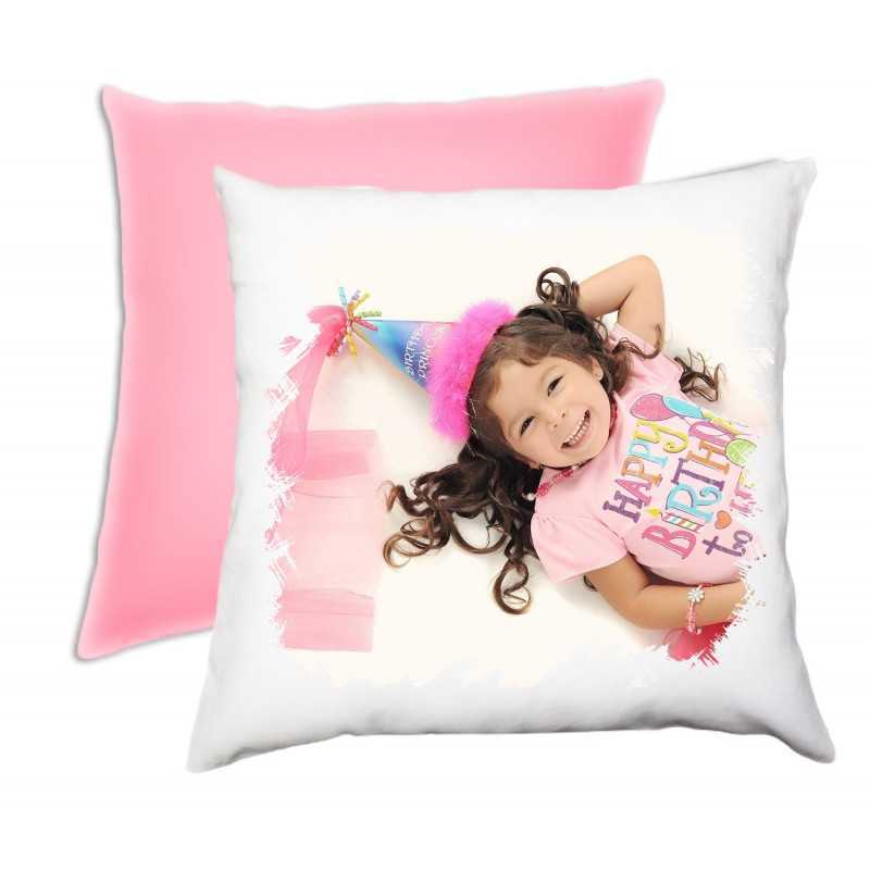 CUSCINO PERSONALIZZATO ROSA BICOLORE CUSCINO PERSONALIZZATO ROSA BICOLORE
