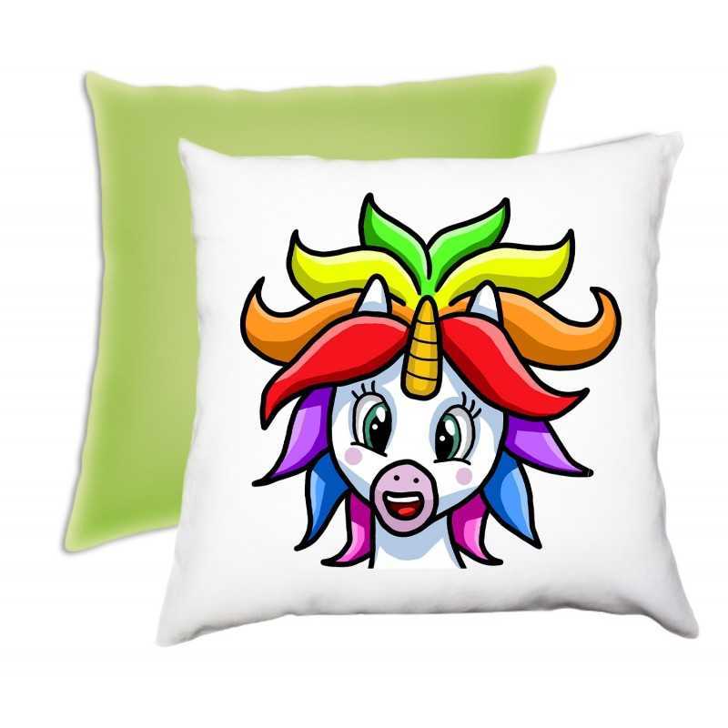 CUSCINO PERSONALIZZATO BICOLORE VERDE CHIARO CUSCINO PERSONALIZZATO BICOLORE VERDE CHIARO