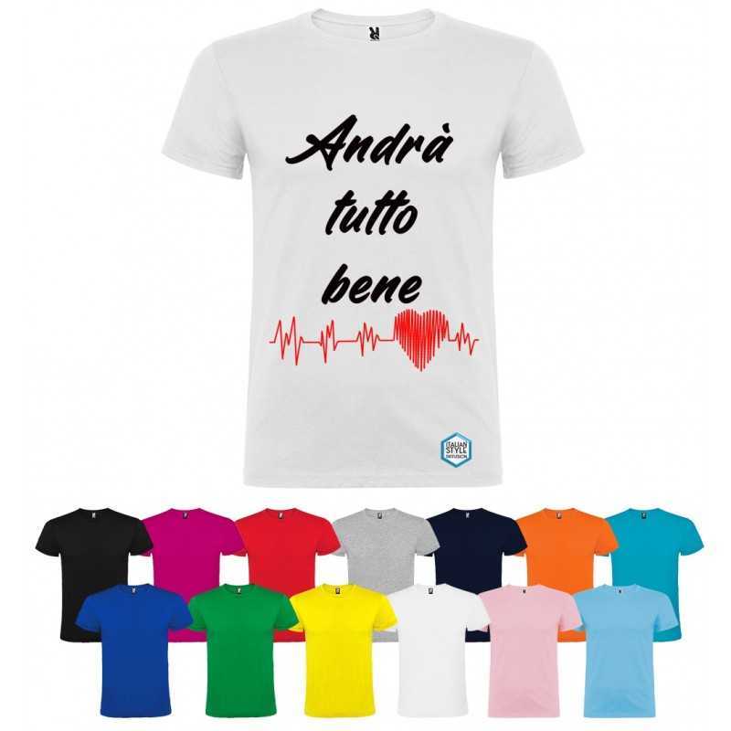 T-SHIRT ANDRÀ TUTTO BENE ELETTROCARDIOGRAMMA T-SHIRT ANDRÀ TUTTO BENE ELETTROCARDIOGRAMMA