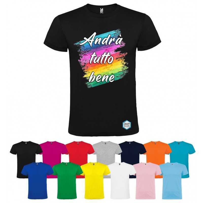 T-SHIRT COLORI ACQUARELLO ANDRÀ TUTTO BENE T-SHIRT COLORI ACQUARELLO ANDRÀ TUTTO BENE