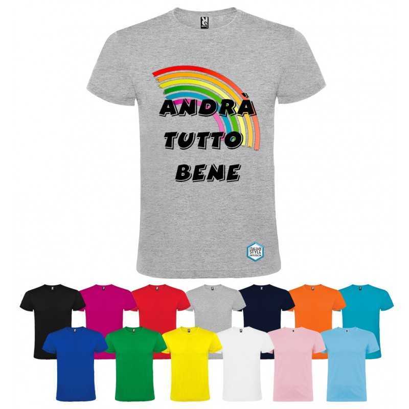 T-SHIRT RAINBOW MAN ANDRÀ TUTTO BENE T-SHIRT RAINBOW MAN ANDRÀ TUTTO BENE