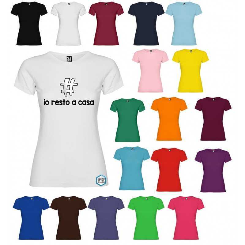 T-SHIRT PERSONALIZZATA CON TESTO IO RESTO A CASA ADRÀ TUTTO BENE T-SHIRT PERSONALIZZATA CON TESTO IO RESTO A CASA ADRÀ TUTTO BENE