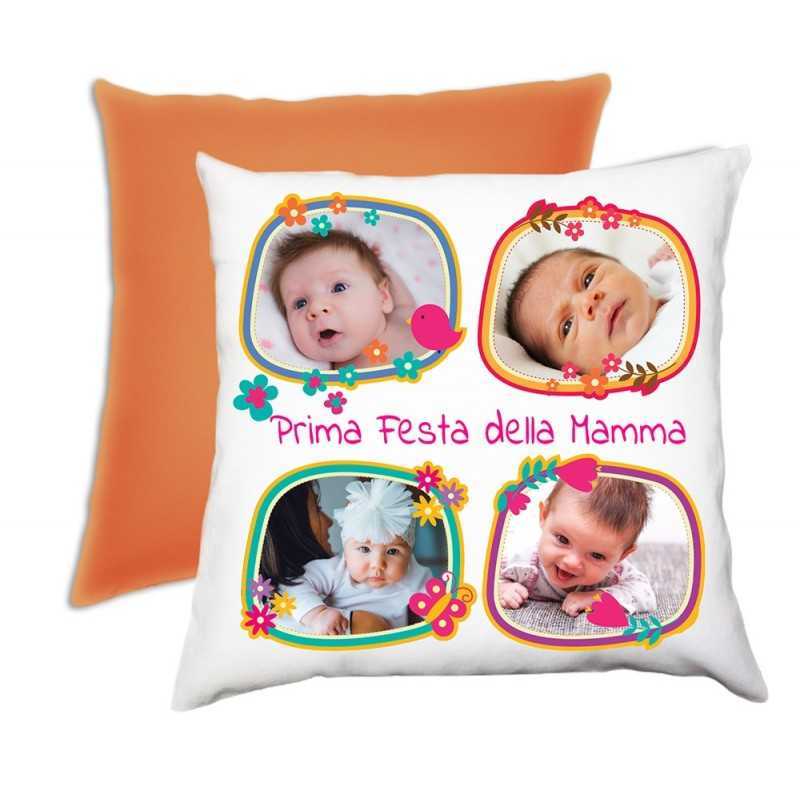 CUSCINO PERSONALIZZATO COLLAGE 4 FOTO MAMMA CUSCINO PERSONALIZZATO COLLAGE 4 FOTO MAMMA