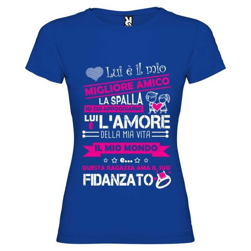 T-SHIRT PERSONALIZZATA IL FIDANZATO MIGLIORE AMICO COLORE BLU ROYAL T-SHIRT PERSONALIZZATA IL FIDANZATO MIGLIORE AMICO COLORE BLU ROYAL