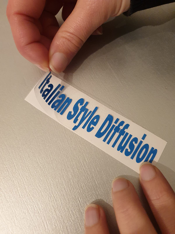 Adesivo personalizzato Italian Style Diffusion