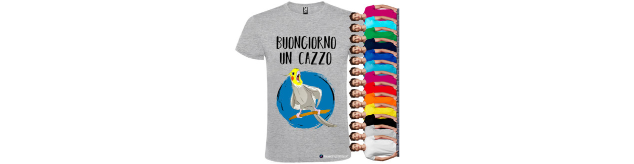 Magliette personalizzate uomo donna bambino stampa su cotone